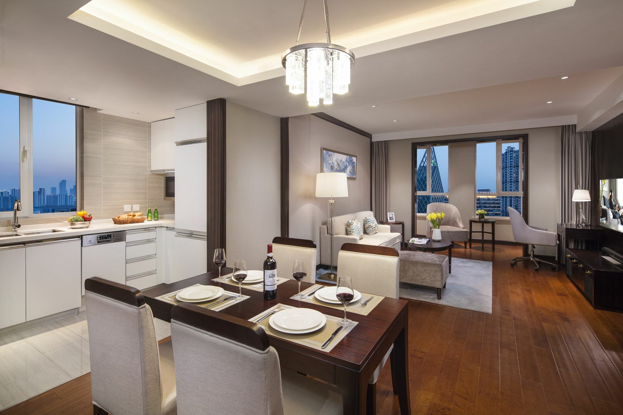 Ascott Teda Msd Tianjin Lägenhet Binhai  Exteriör bild